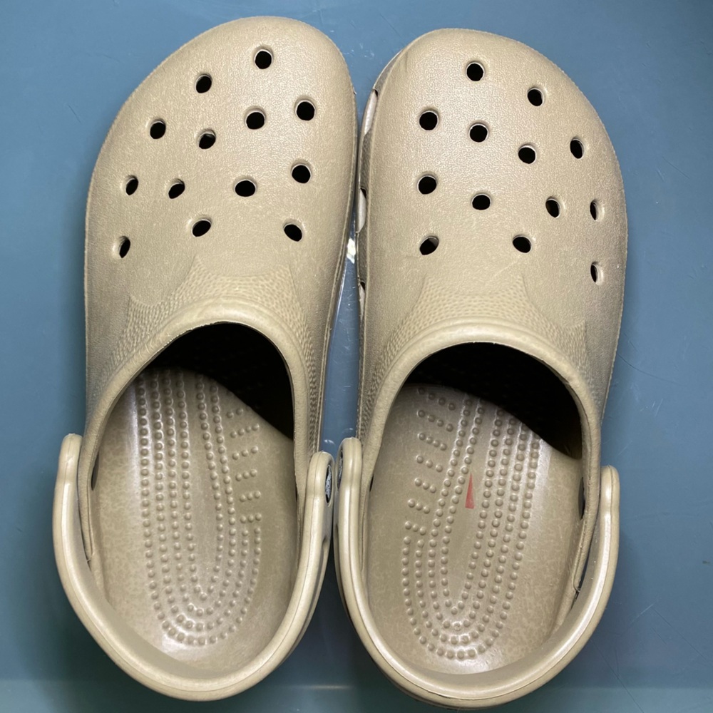 Women’s Beige CROCS Clogs Size 8-9